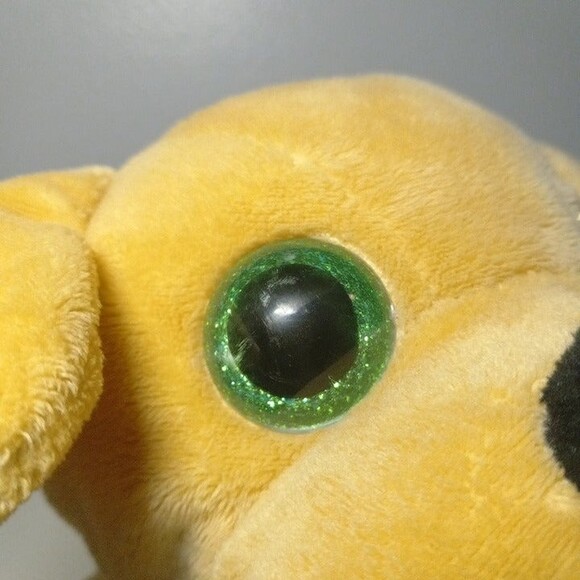 Kellytoy Brown Lab Plush Hand Puppet-Dog-Puppy-Green Glitter Eyes-2016-9" - Picture 4 of 9